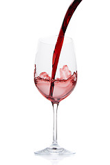 Image showing pouring red wine