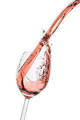 Image showing rose wine