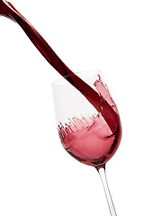 Image showing pouring red wine