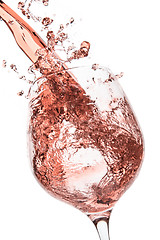 Image showing rose wine