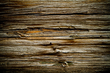 Image showing weathered old brown wooden texture