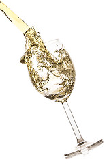 Image showing white wine splash