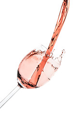 Image showing rose wine