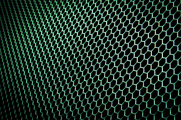 Image showing abstract metallic grid