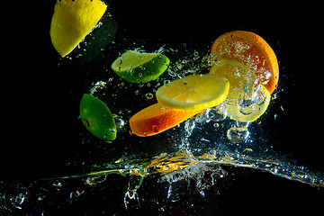 Image showing fruit splash