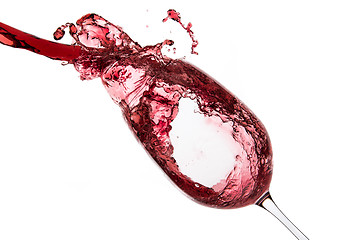 Image showing pouring red wine