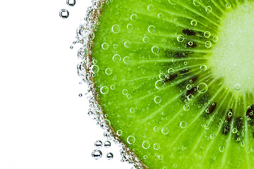 Image showing kiwi with bubbles