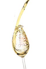 Image showing white wine splash