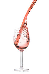 Image showing rose wine