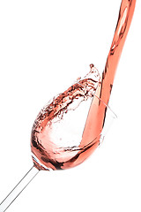 Image showing rose wine