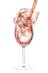 Image showing rose wine