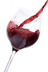 Image showing pouring red wine