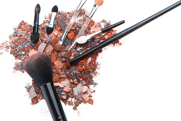 Image showing crushed eyeshadows