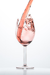 Image showing rose wine