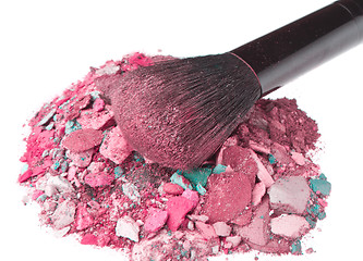 Image showing crushed eyeshadows