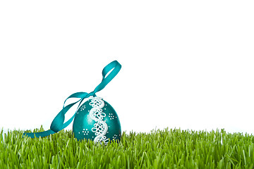 Image showing easter egg in grass