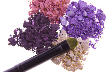 Image showing crushed eyeshadows