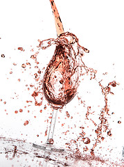 Image showing rose wine