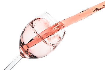 Image showing rose wine