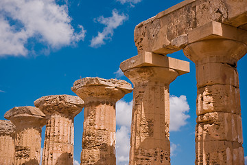 Image showing Greek temple in Selinunte