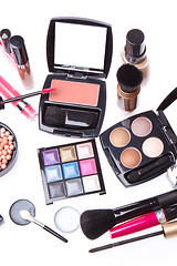 Image showing set of cosmetic makeup products