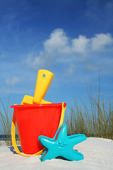 Image showing Beach Bucket and Spade