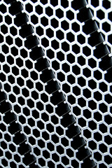 Image showing abstract metallic grid