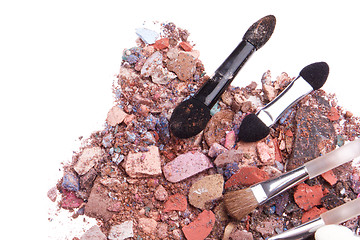 Image showing crushed eyeshadows