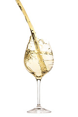 Image showing white wine splash