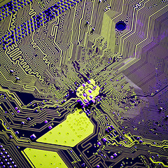 Image showing abstract circuit board