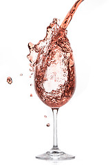Image showing rose wine