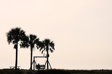 Image showing Sunset Silhouette View