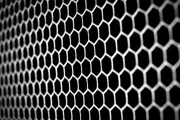 Image showing abstract metallic grid