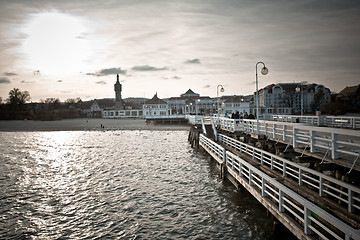 Image showing wooden pier