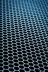 Image showing abstract metallic grid