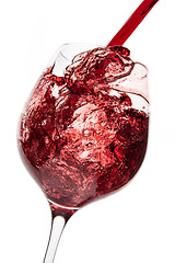 Image showing pouring red wine