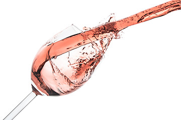 Image showing rose wine