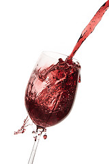 Image showing pouring red wine