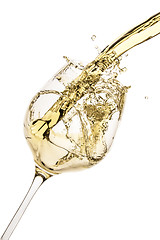 Image showing white wine splash