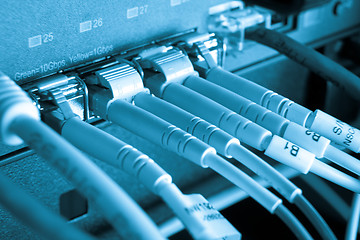 Image showing optic fiber hub