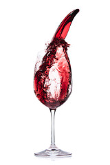 Image showing pouring red wine