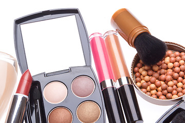 Image showing set of cosmetic makeup products