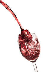 Image showing pouring red wine