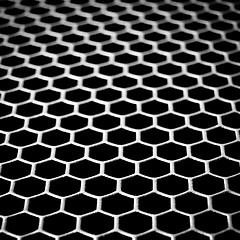 Image showing abstract metallic grid