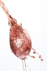 Image showing rose wine