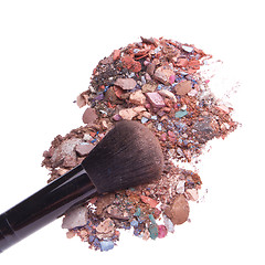 Image showing crushed eyeshadows