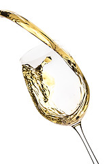 Image showing white wine splash