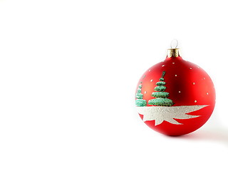 Image showing Red Cristmas ball