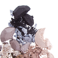 Image showing multicolored crushed eyeshadows