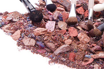 Image showing crushed eyeshadows